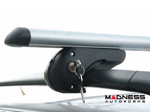 Jeep Renegade Roof Rack Cross Bars - for models w/ factory roof rails - Silver (2015-2023) Jeep Renegade Roof Rack Cross Bars - for models w/ factory roof rails - Silver (2015-2023)